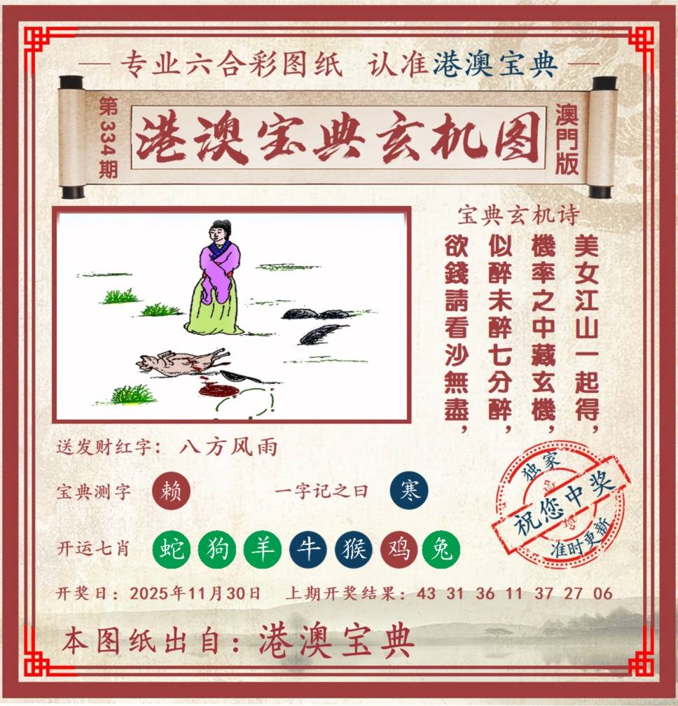 港澳宝典玄机图