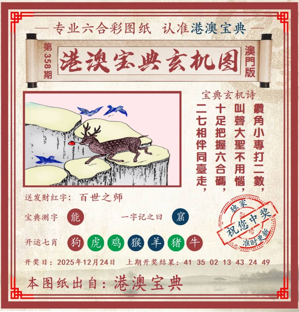 港澳宝典玄机图